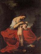 Giovanni da san giovanni Venus Combing Cupid's Hair Spain oil painting artist
